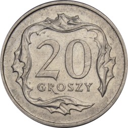 Польша 20 грошей 1998 год