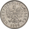 Польша 20 грошей 1998 год