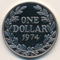 Либерия 1 доллар 1974 год