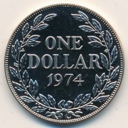 Либерия 1 доллар 1974 год
