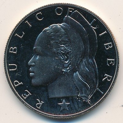 Либерия 1 доллар 1974 год