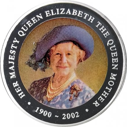 Острова Кука 1 доллар 2002 год - Её Величество Елизавета Королева Мать