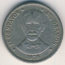 Доминиканская республика 25 сентаво 1979 год