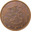 Финляндия 5 евроцентов 2004 год - Герб Финляндии