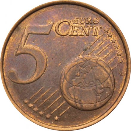Финляндия 5 евроцентов 2004 год - Герб Финляндии