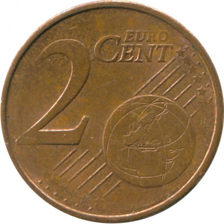 Греция 2 евроцента 2007 год - Трёхмачтовый корвет