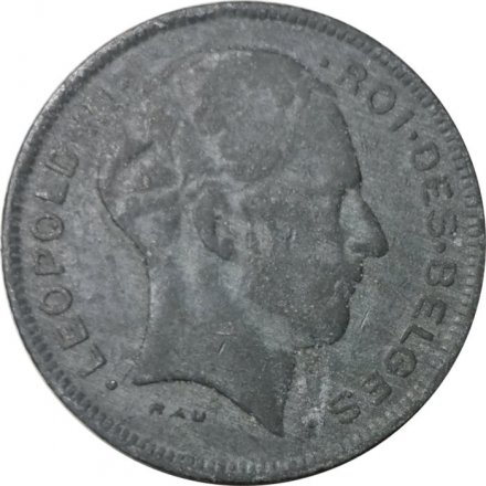 Бельгия 5 франков 1943 год