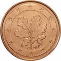 Германия 5 евроцентов 2020 год (G) - UNC