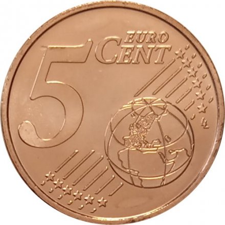 Германия 5 евроцентов 2020 год (G) - UNC