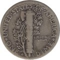 США 1 дайм (10 центов) 1942 год - Mercury Dime (D)