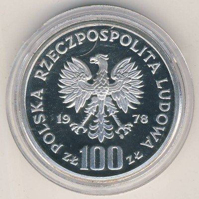 Польша 100 злотых 1978 год - Януш Корчак (пробник)