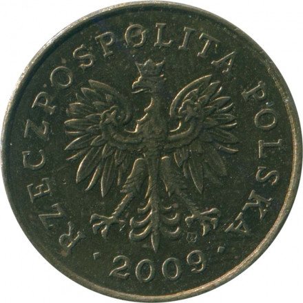 Польша 5 грошей 2009 год