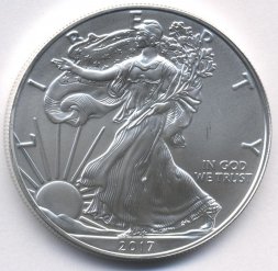 США 1 доллар 2017 год - Шагающая свобода
