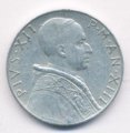 Ватикан 5 лир 1951 год - Папа Пий XII
