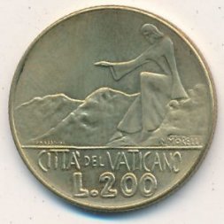 Ватикан 200 лир 1978 год - Папа Павел VI