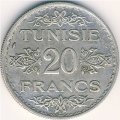 Тунис 20 франков 1934 год