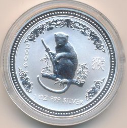 Австралия 1 доллар 2004 год - Восточный календарь. Год Обезьяны