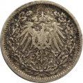 Германия 1/2 марки 1906 год (А)