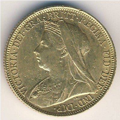 Великобритания 1 соверен 1898 год