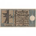 Германия (нотгельд) 50 пфеннигов 1921 год - Серия &quot;Районы Берлина&quot;. Целебный источник 1760 год (вид 3) - XF