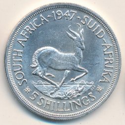 ЮАР 5 шиллингов 1947 год