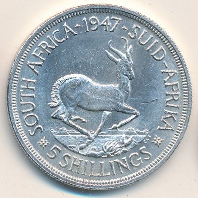 ЮАР 5 шиллингов 1947 год