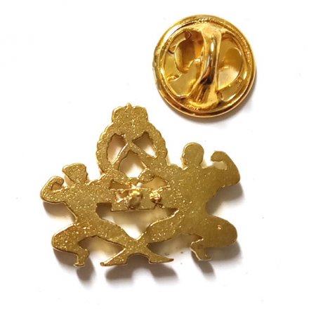 Значок ФББР. Федерация бодибилдинга России (на цанге)