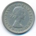 Великобритания 6 пенсов 1955 год