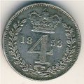 Великобритания 4 пенса 1853 год