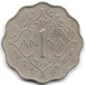 Британская Индия 1 анна 1946 год (Калькутта)