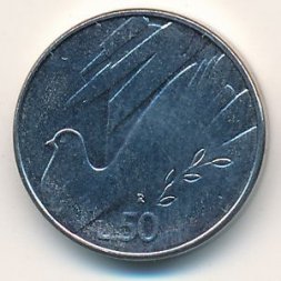 Сан-Марино 50 лир 1990 год
