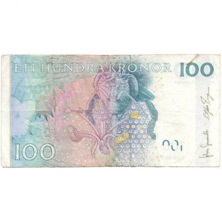 Швеция 100 крон 2009 год - Карл Линней VF