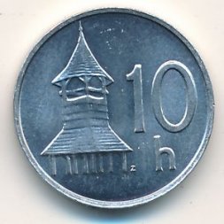 Словакия 10 гелеров 2001 год
