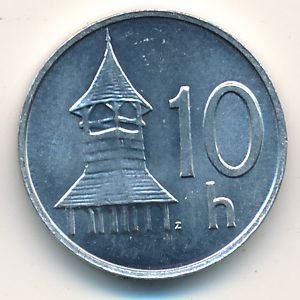 Словакия 10 гелеров 2001 год
