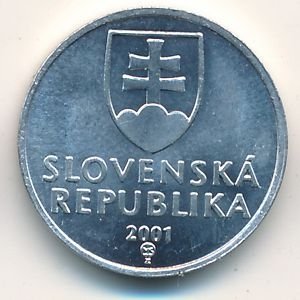 Словакия 10 гелеров 2001 год