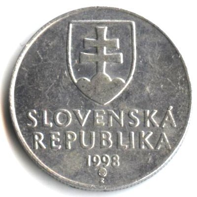 Словакия 20 гелеров 1998 год