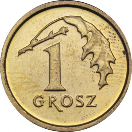Польша 1 грош 2015 год