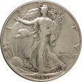 США 1/2 доллара 1945 год (без отметки монетного двора)