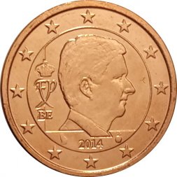 Бельгия 5 евроцентов 2014 год