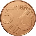 Бельгия 5 евроцентов 2014 год