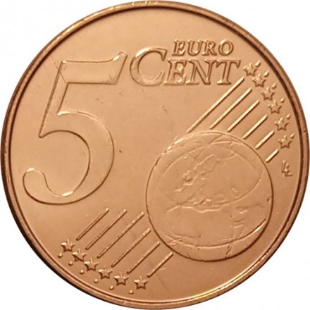 Бельгия 5 евроцентов 2014 год