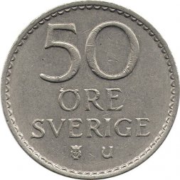 Швеция 50 эре 1965 год