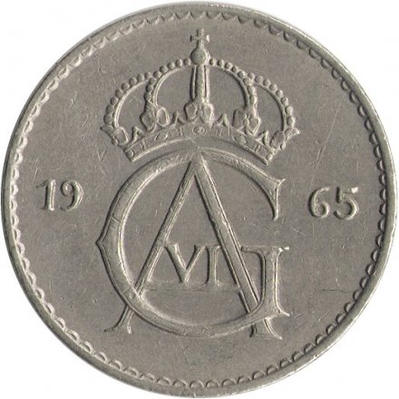 Швеция 50 эре 1965 год