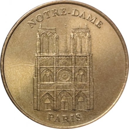 Жетон Monnaie de Paris. Notre-Dame. 2001 год