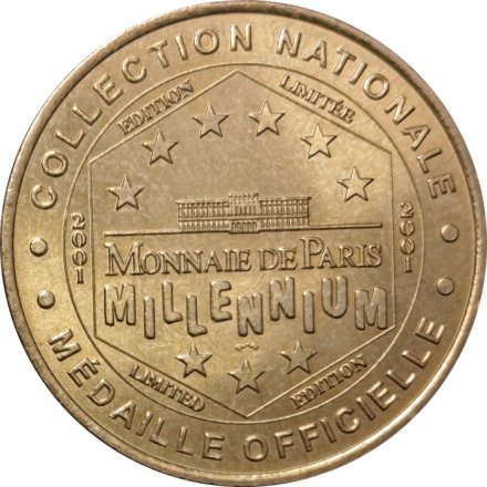 Жетон Monnaie de Paris. Notre-Dame. 2001 год