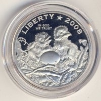 Монета США 1/2 доллара 2008 год