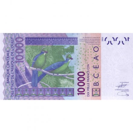 Кот-д`Ивуар 10000 франков 2003 год (A) - UNC