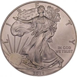 США 1 доллар 2014 год - Шагающая свобода (без отметки МД)