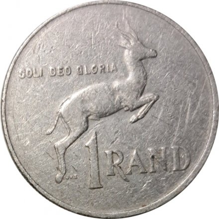 ЮАР 1 рэнд 1983 год - Спрингбок (антилопа-прыгун)