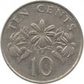 Сингапур 10 центов 1987 год